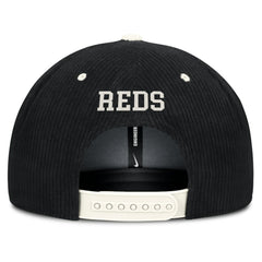 Black Cincinnati Reds Nike Pro Corduroy Structured Snapback Hat