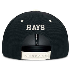 Black Tampa Bay Rays Nike Pro Corduroy Structured Snapback Hat