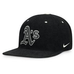 Black Athletics Nike Pro Corduroy Structured Snapback Hat