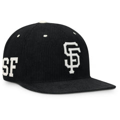 Black San Francisco Giants Nike Pro Corduroy Structured Snapback Hat