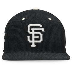 Black San Francisco Giants Nike Pro Corduroy Structured Snapback Hat