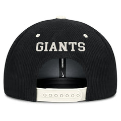 Black San Francisco Giants Nike Pro Corduroy Structured Snapback Hat