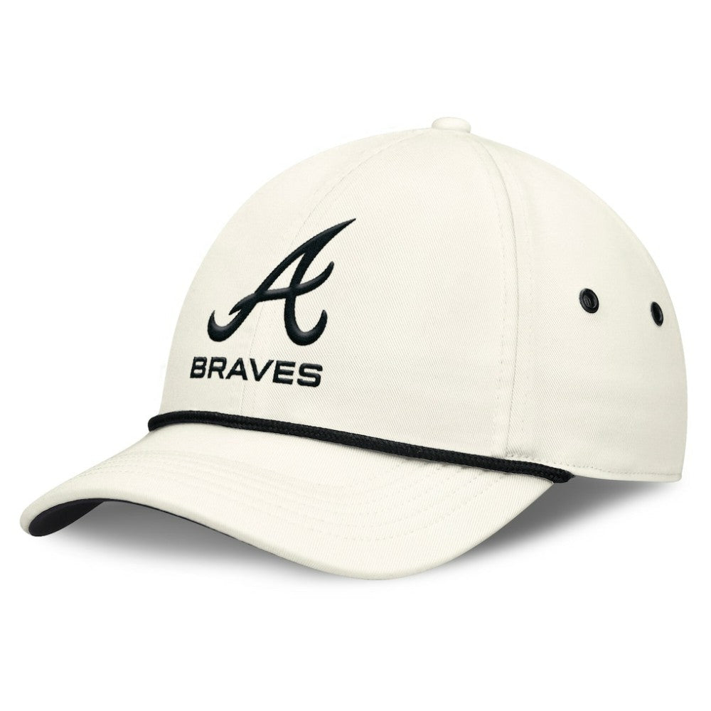 Stone Atlanta Braves Nike Club Adjustable Hat
