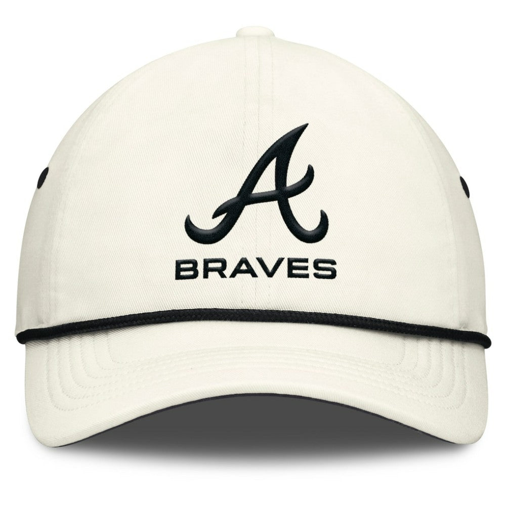 Stone Atlanta Braves Nike Club Adjustable Hat