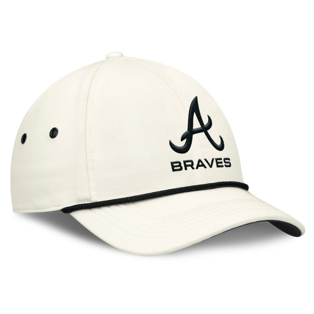 Stone Atlanta Braves Nike Club Adjustable Hat