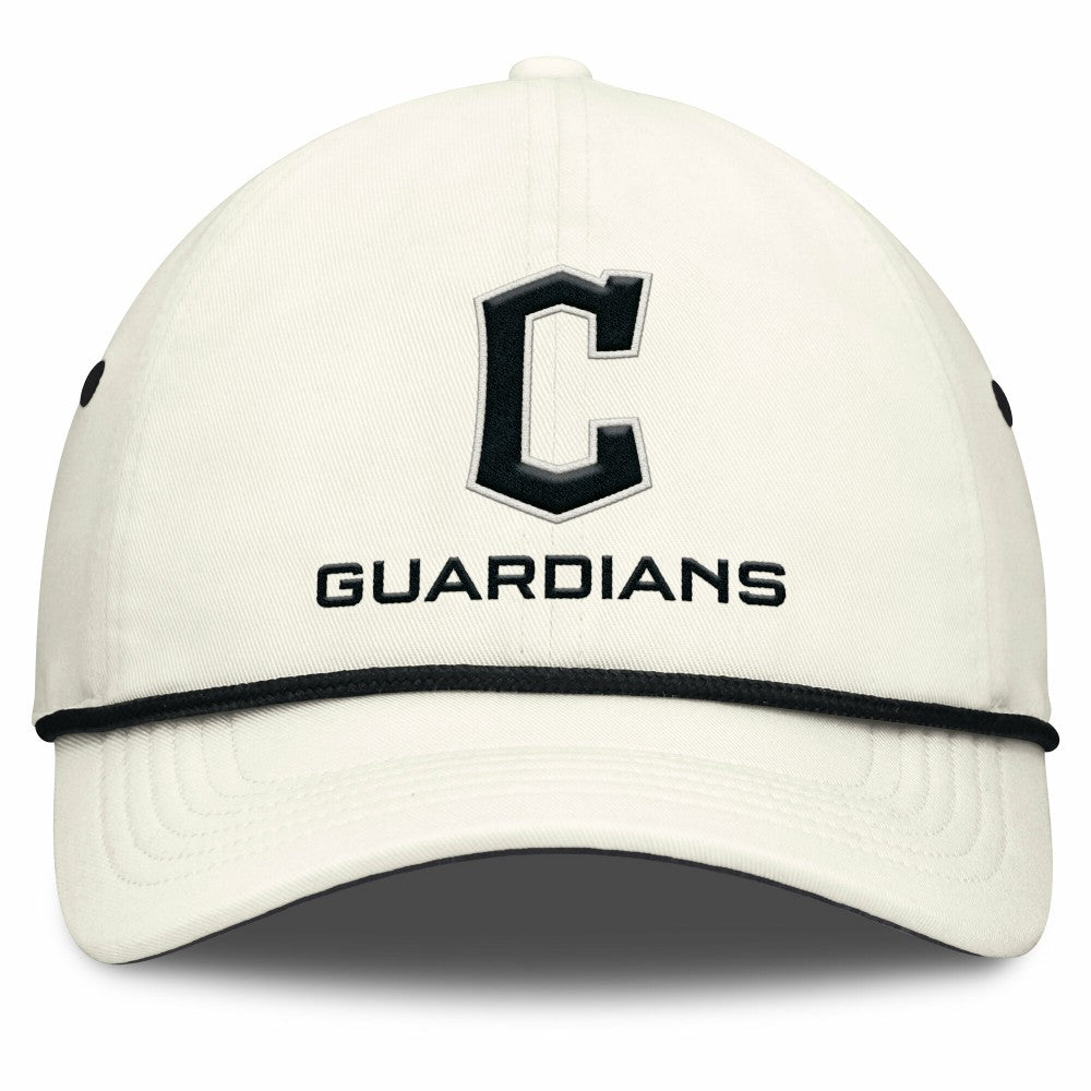 Stone Cleveland Guardians Nike Club Adjustable Hat