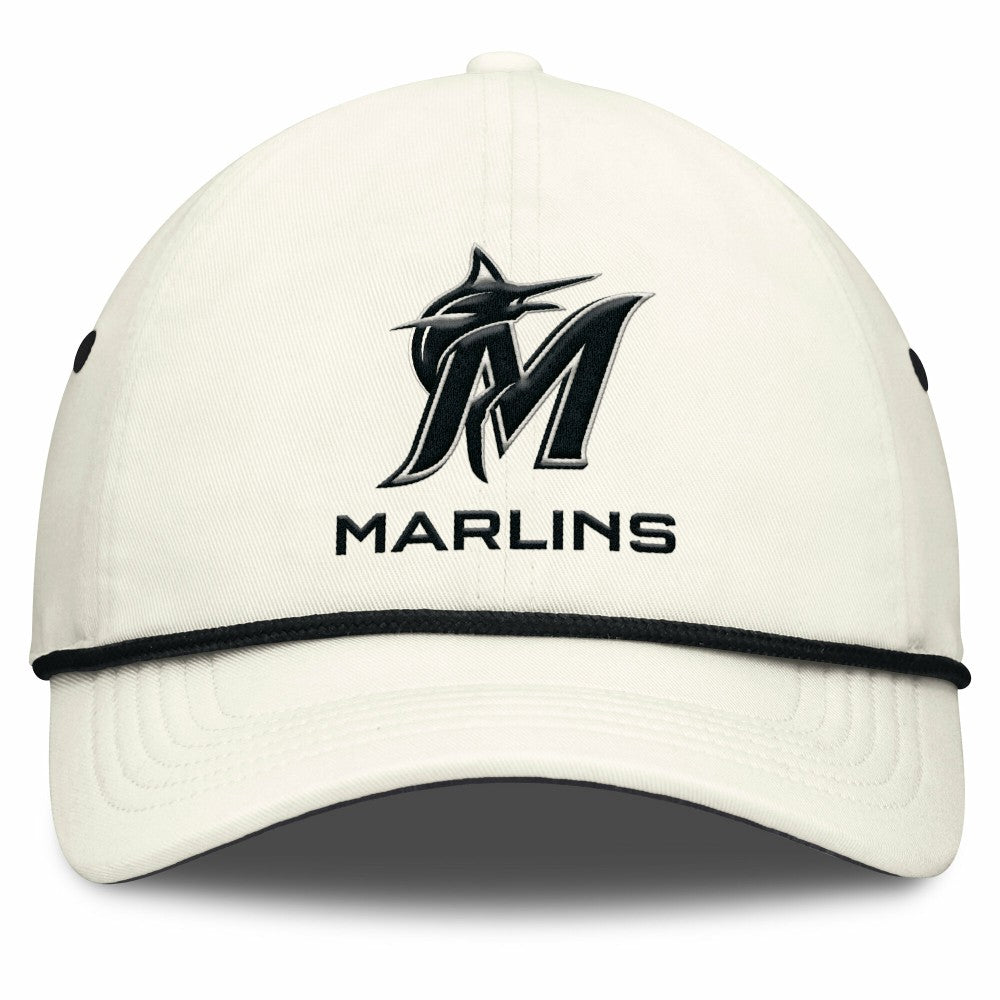 Stone Miami Marlins Nike Club Adjustable Hat