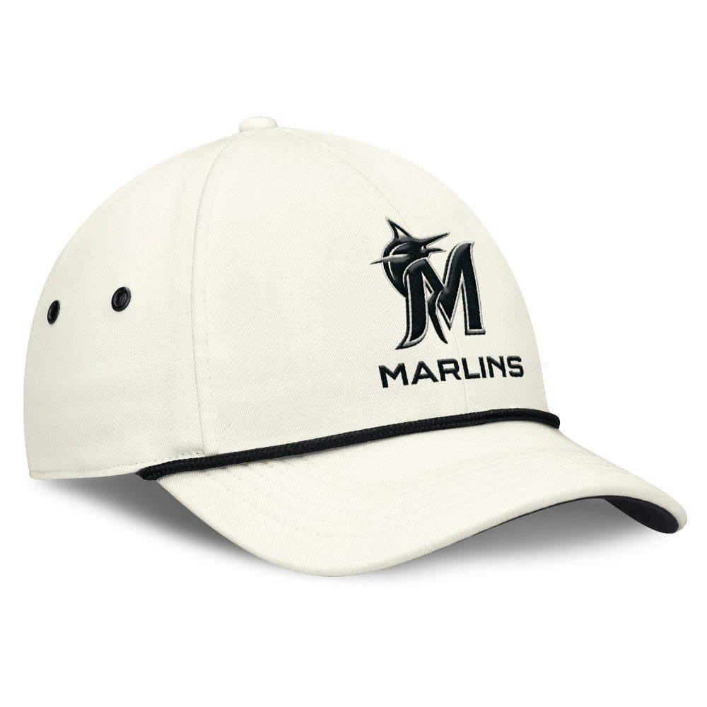 Stone Miami Marlins Nike Club Adjustable Hat