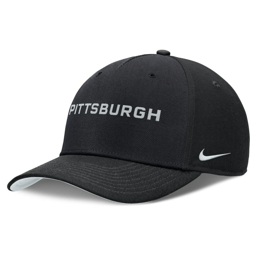 Black Pittsburgh Pirates Nike Rise Performance Adjustable Hat