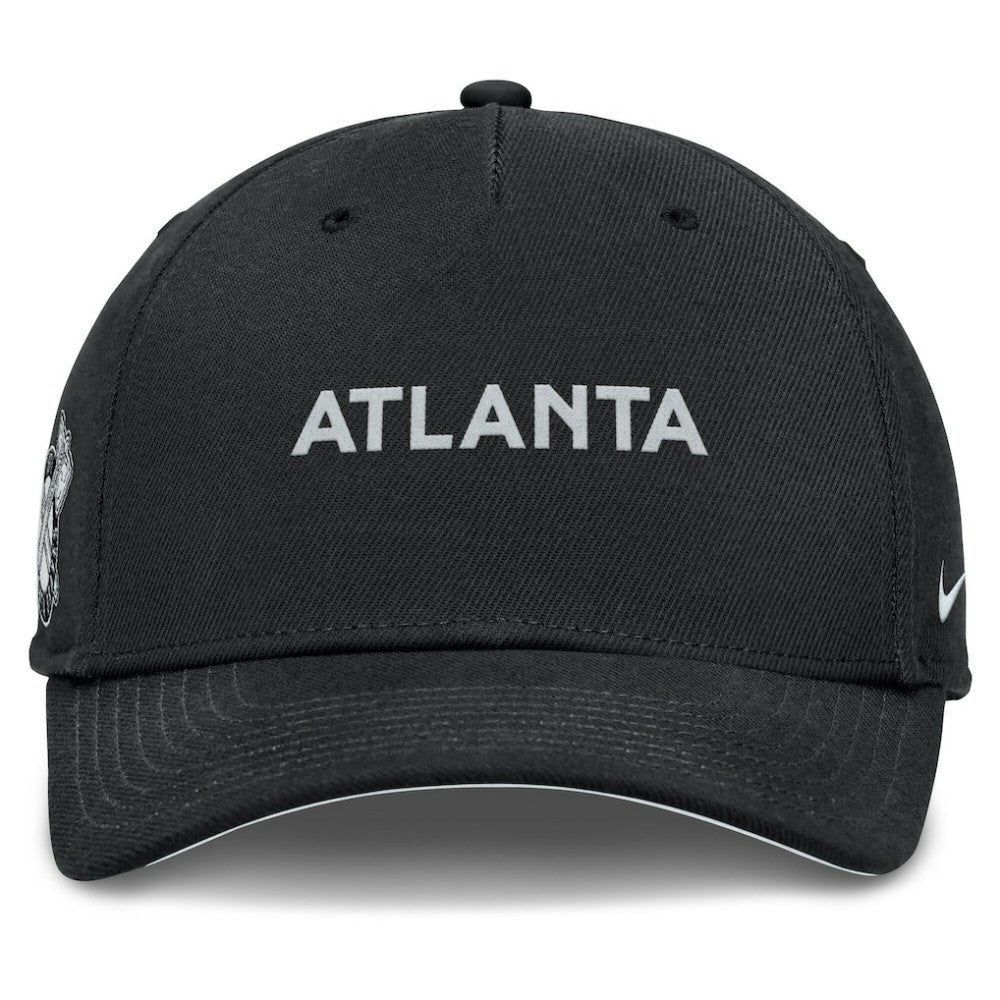Black Atlanta Braves Nike Rise Performance Adjustable Hat