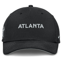 Black Atlanta Braves Nike Rise Performance Adjustable Hat