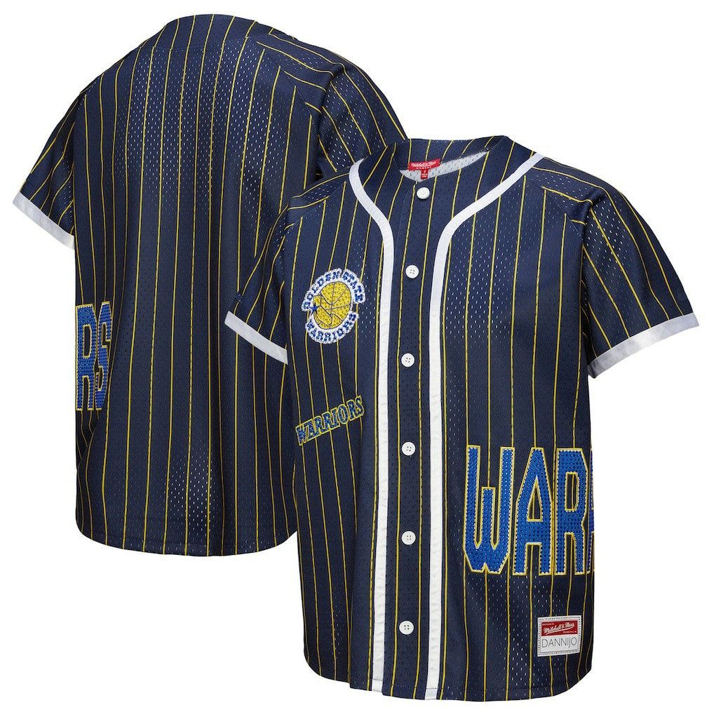 Mitchell & Ness Golden State Warriors x DANNIJO Women's Fashion Baseball Jersey sale