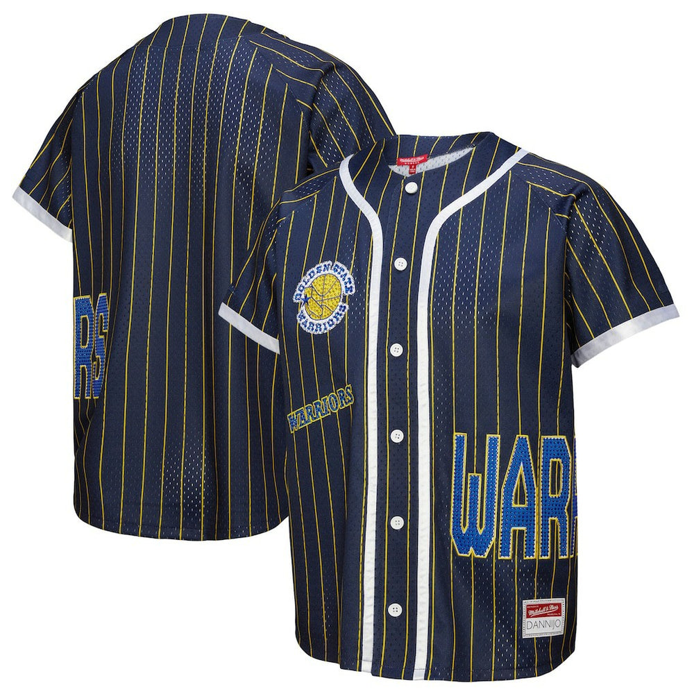 Mitchell & Ness Golden State Warriors x DANNIJO Women's Fashion Baseball Jersey sale
