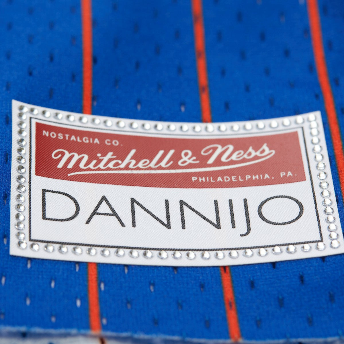 Mitchell & Ness Patrick Ewing New York Knicks x DANNIJO Women's Fashion Cropped Basketball Jersey