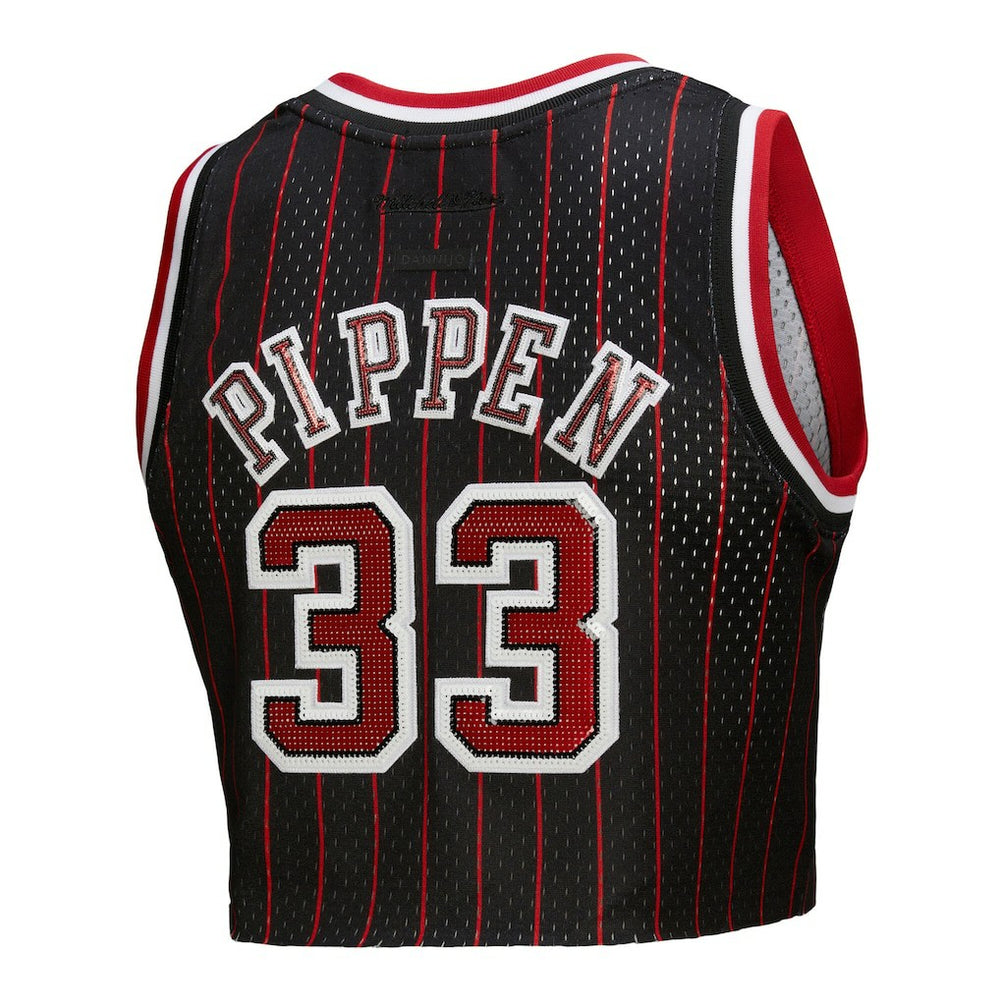 Mitchell & Ness Scottie Pippen Chicago Bulls x DANNIJO Women's Fashion Cropped Basketball Jersey sale