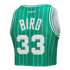 Mitchell & Ness Larry Bird Boston Celtics x DANNIJO Women's Fashion Cropped Basketball Jersey