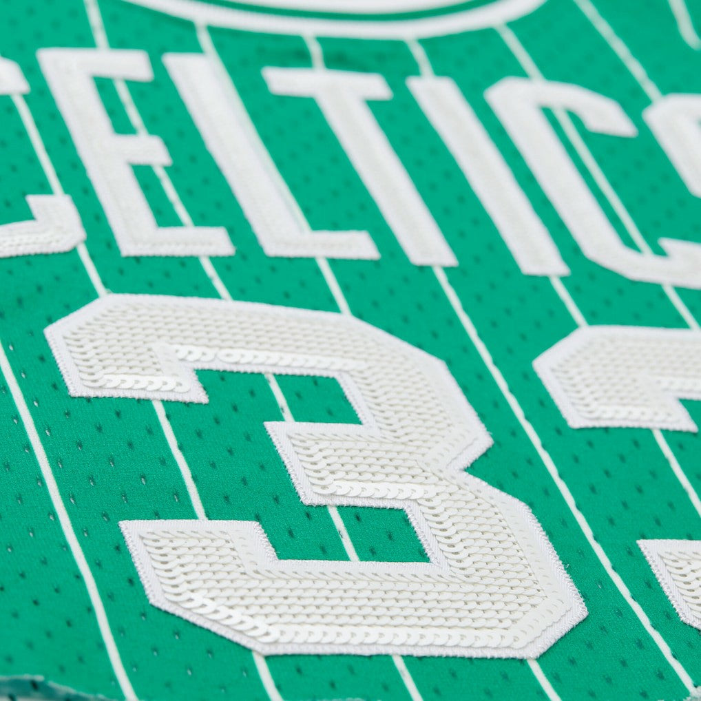 Mitchell & Ness Larry Bird Boston Celtics x DANNIJO Women's Fashion Cropped Basketball Jersey