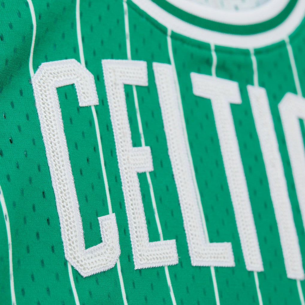 Mitchell & Ness Larry Bird Boston Celtics x DANNIJO Women's Fashion Cropped Basketball Jersey