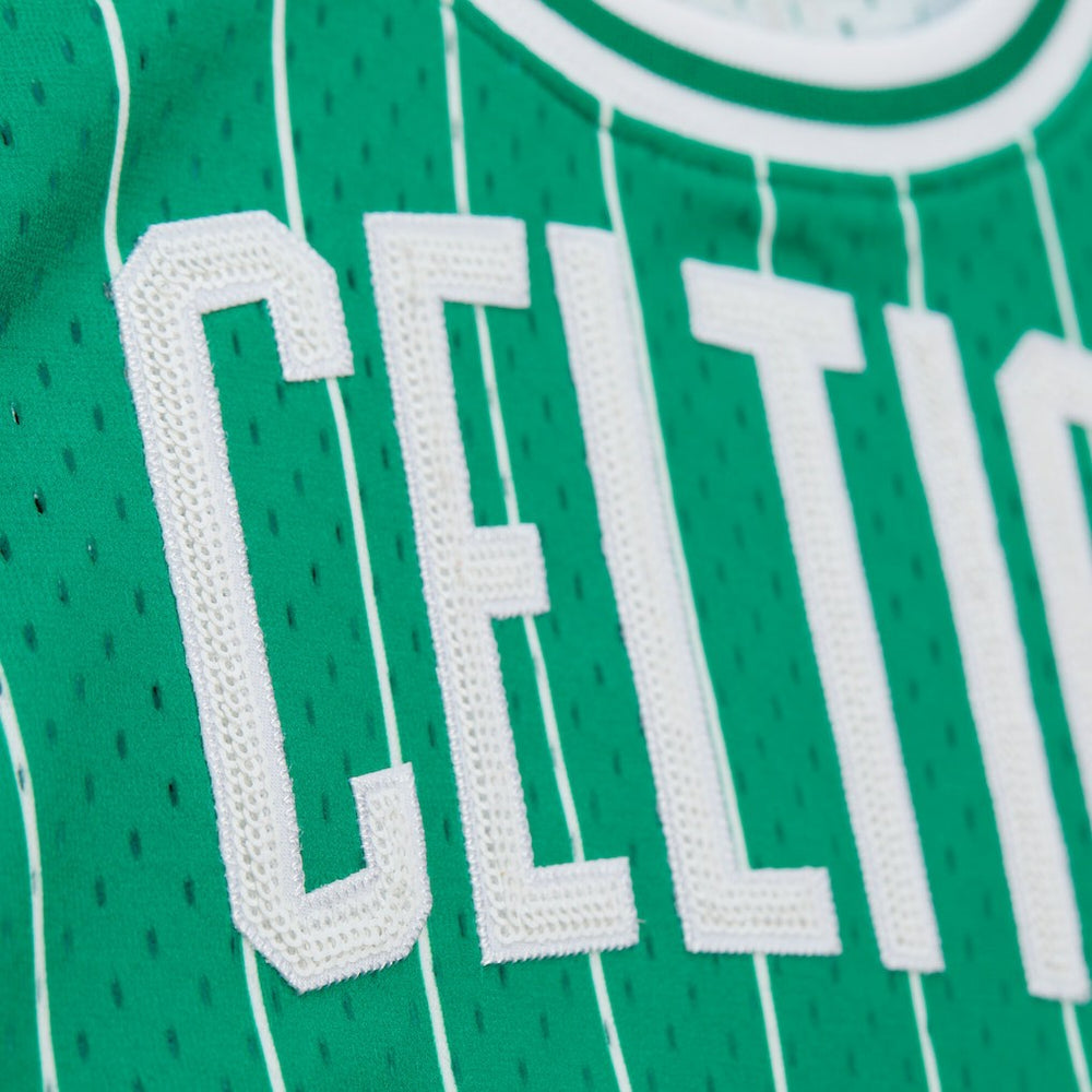 Mitchell & Ness Larry Bird Boston Celtics x DANNIJO Women's Fashion Cropped Basketball Jersey