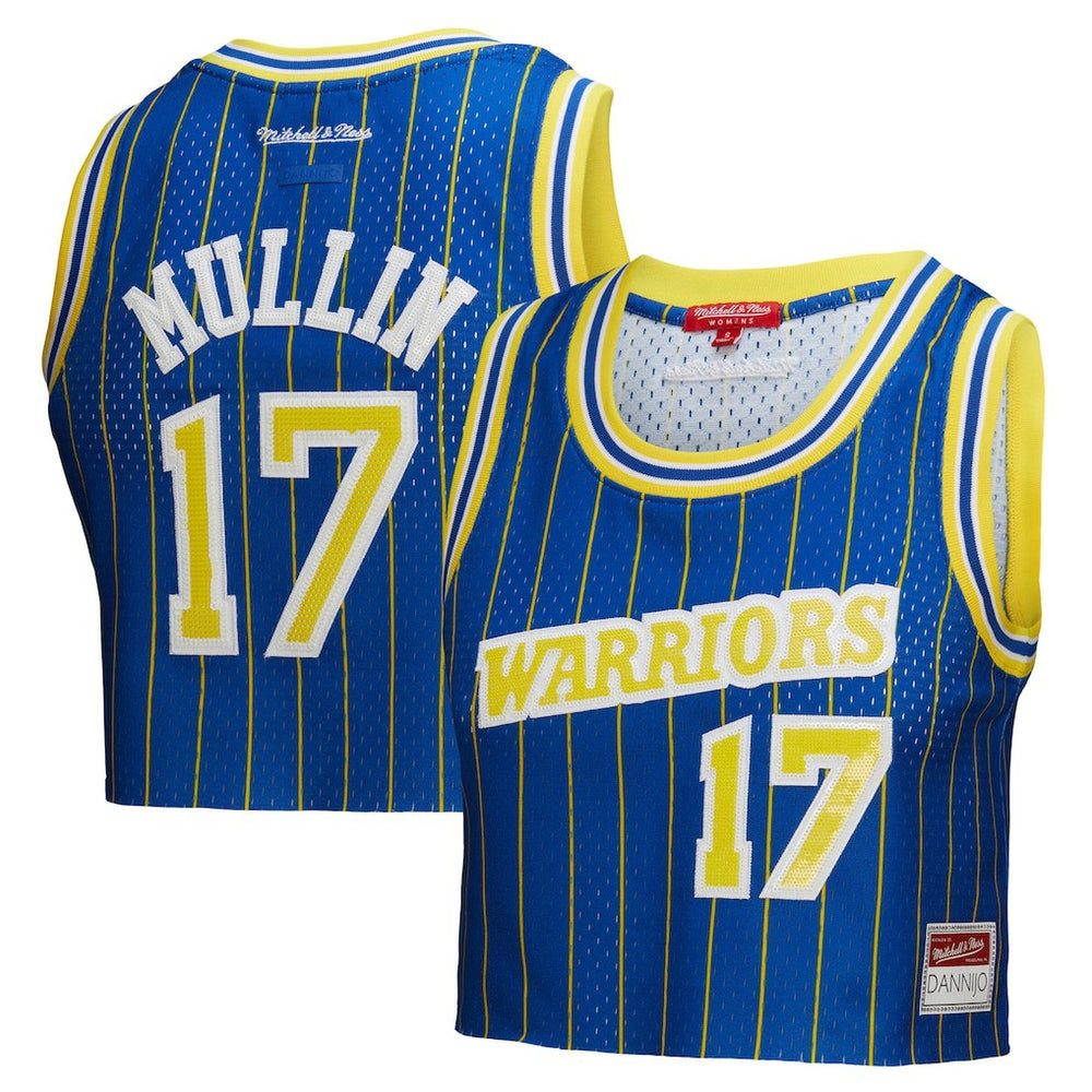 Mitchell & Ness Chris Mullin Golden State Warriors x DANNIJO Women's Fashion Cropped Basketball Jersey sale