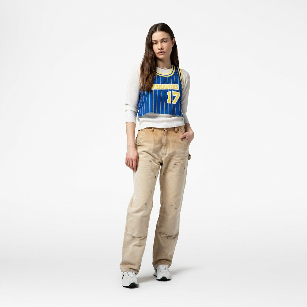 Mitchell & Ness Chris Mullin Golden State Warriors x DANNIJO Women's Fashion Cropped Basketball Jersey sale