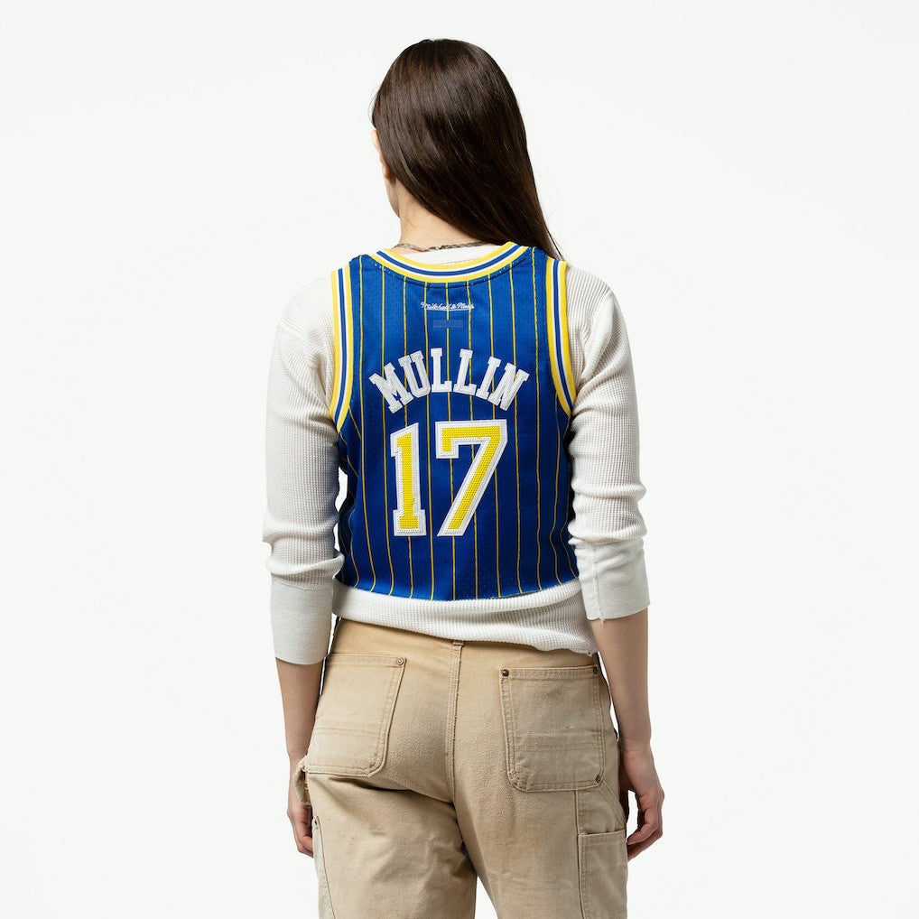 Mitchell & Ness Chris Mullin Golden State Warriors x DANNIJO Women's Fashion Cropped Basketball Jersey sale