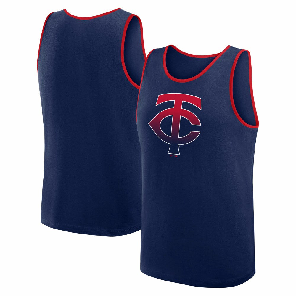 Navy Minnesota Twins Logo Athletic Unmatched Success Tank Top