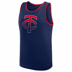 Navy Minnesota Twins Logo Athletic Unmatched Success Tank Top