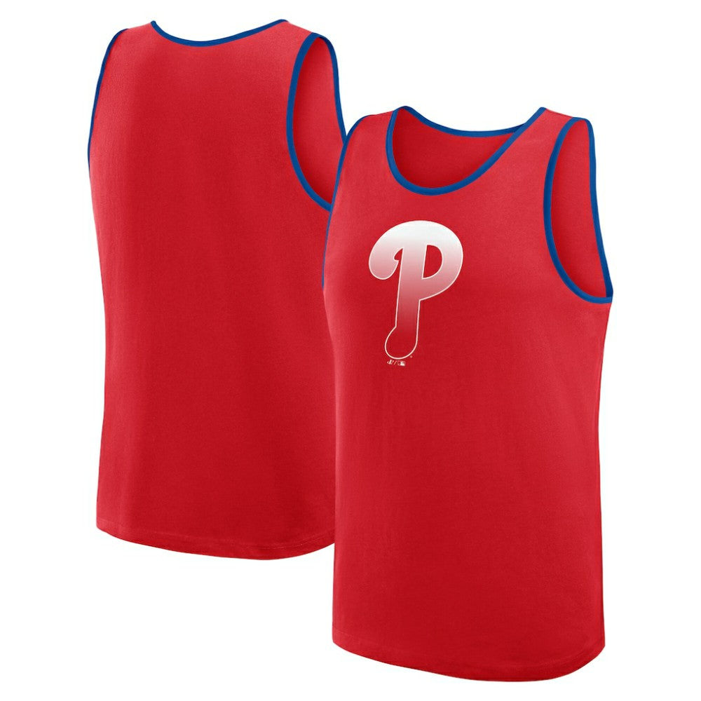 Red Philadelphia Phillies Logo Athletic Unmatched Success Tank Top