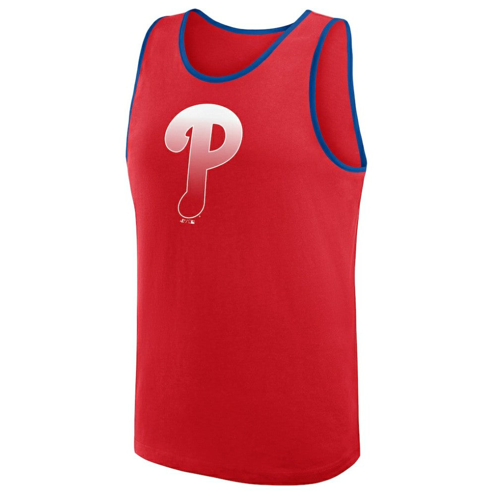 Red Philadelphia Phillies Logo Athletic Unmatched Success Tank Top