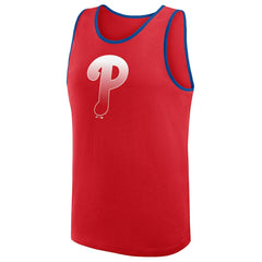 Red Philadelphia Phillies Logo Athletic Unmatched Success Tank Top