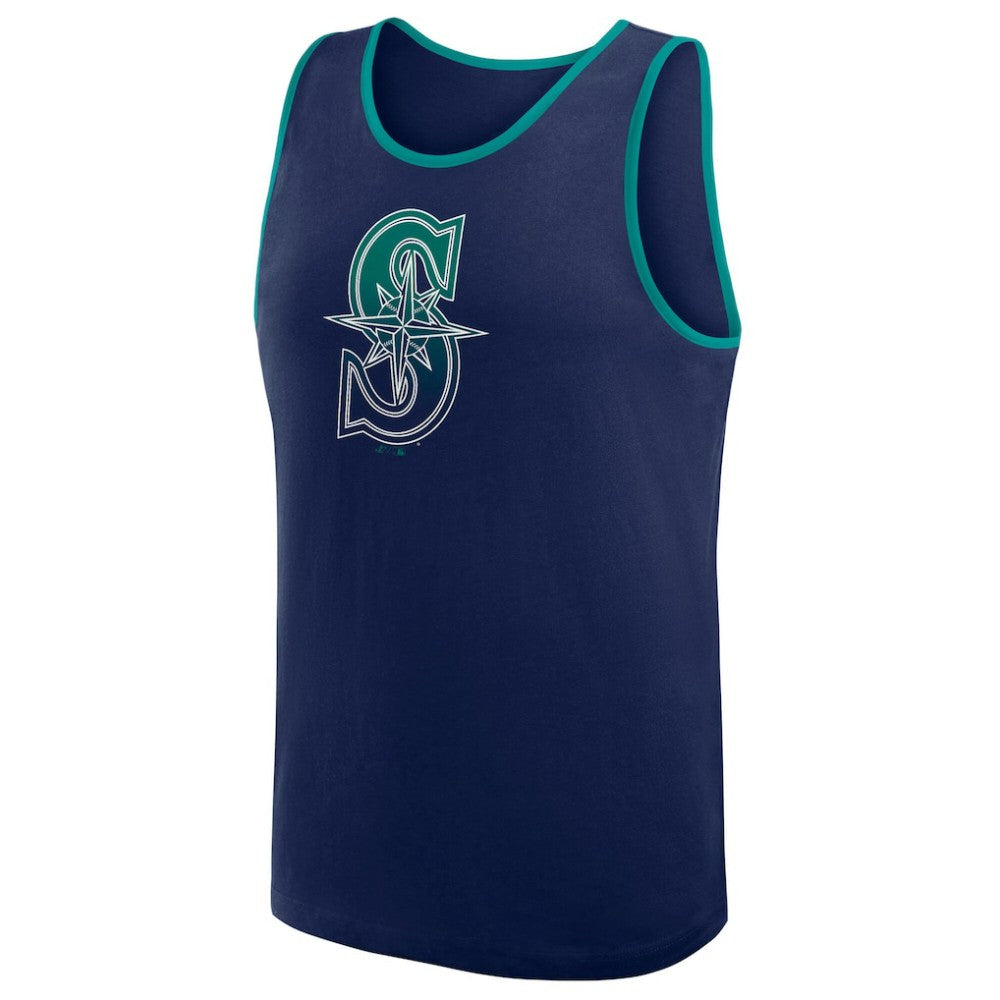 Navy Seattle Mariners Logo Athletic Unmatched Success Tank Top