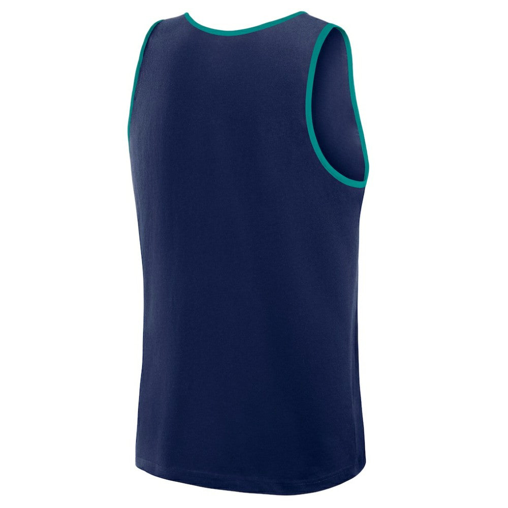Navy Seattle Mariners Logo Athletic Unmatched Success Tank Top