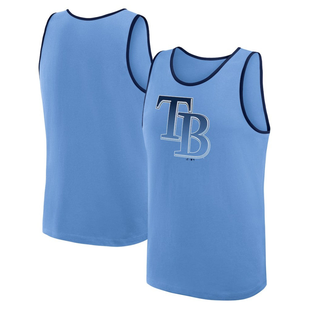 Light Blue Tampa Bay Rays Logo Athletic Unmatched Success Tank Top