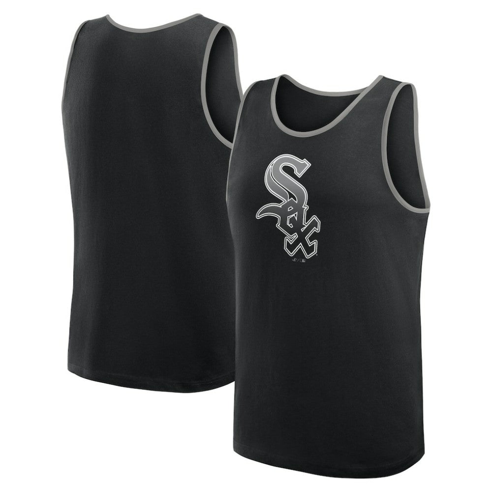 Black Chicago White Sox Logo Athletic Unmatched Success Tank Top