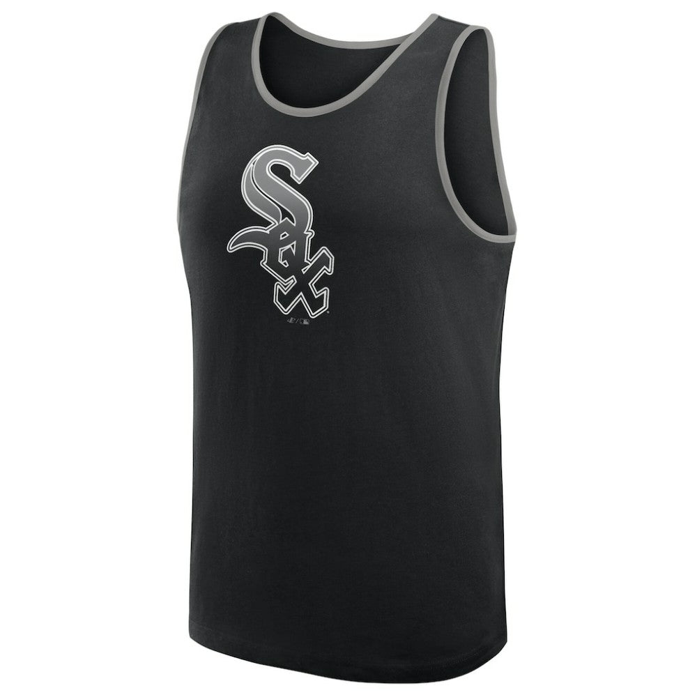 Black Chicago White Sox Logo Athletic Unmatched Success Tank Top