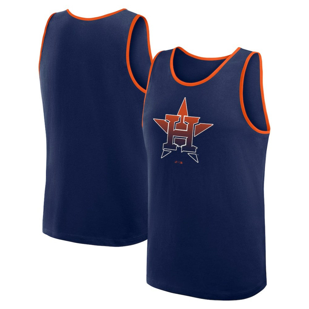 Navy Houston Astros Logo Athletic Unmatched Success Tank Top