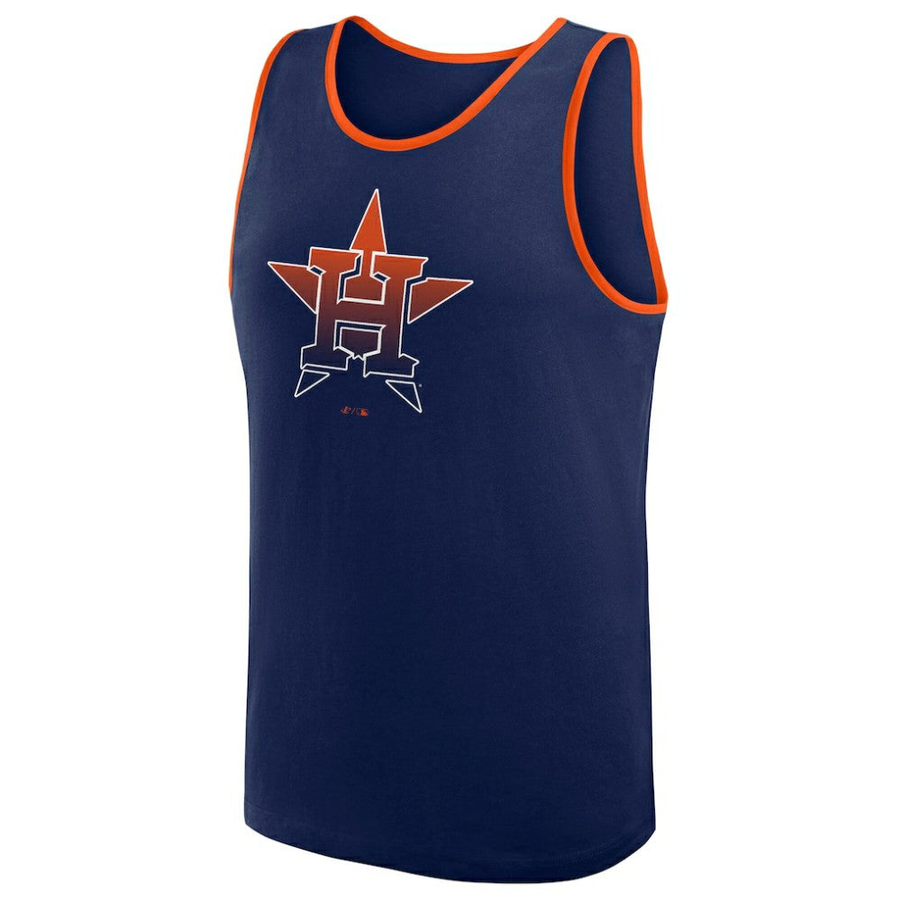 Navy Houston Astros Logo Athletic Unmatched Success Tank Top