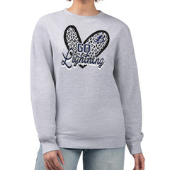 NHL Tampa Bay Lightning G-III 4Her by Carl Banks Women's Animal Print Heart Fleece Pullover Sweatshirt