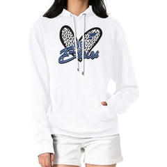 NHL St. Louis Blues G-III 4Her by Carl Banks Women's Animal Print Heart Fleece Pullover Hoodie