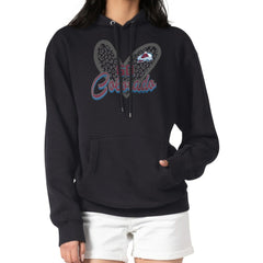 NHL Colorado Avalanche G-III 4Her by Carl Banks Women's Animal Print Heart Fleece Pullover Hoodie