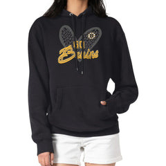 NHL Boston Bruins G-III 4Her by Carl Banks Women's Animal Print Heart Fleece Pullover Hoodie