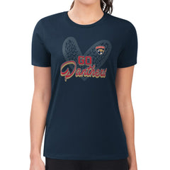 NHL Florida Panthers G-III 4Her by Carl Banks Women's Super-Slim Fit Lightweight Animal Print Heart T-Shirt