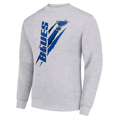 NHL St. Louis Blues Starter Color Scratch Pullover Sweatshirt