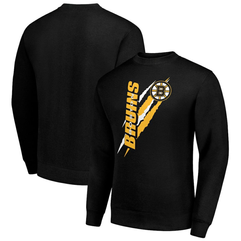 NHL Boston Bruins Starter Color Scratch Pullover Sweatshirt