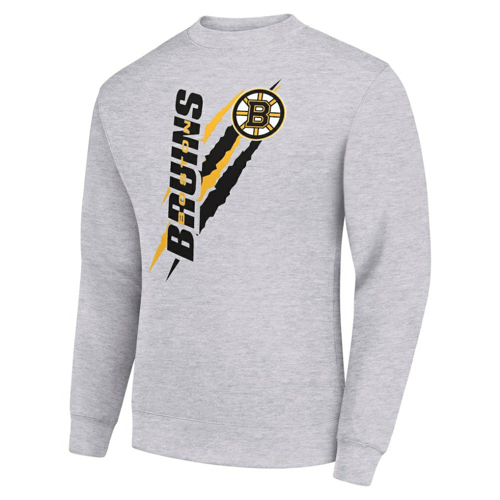 NHL Boston Bruins Starter Color Scratch Pullover Sweatshirt