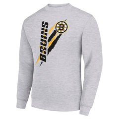 NHL Boston Bruins Starter Color Scratch Pullover Sweatshirt