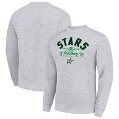 NHL Dallas Stars Starter Stick And Puck Logo Fleece Pullover Sweatshirt