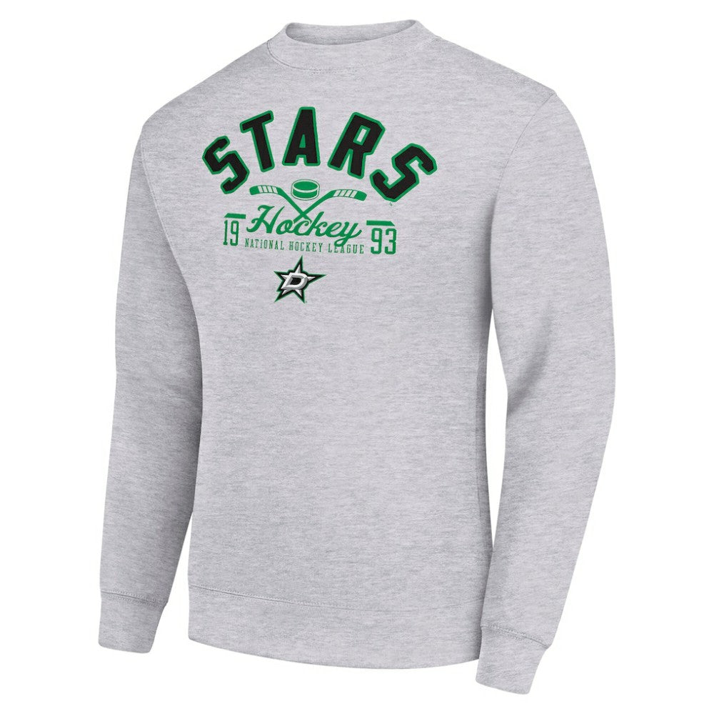 NHL Dallas Stars Starter Stick And Puck Logo Fleece Pullover Sweatshirt