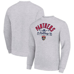 NHL Florida Panthers Starter Stick And Puck Logo Fleece Pullover Sweatshirt